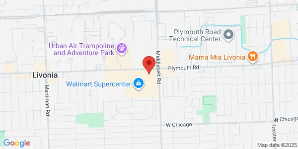 Map of 29531 Plymouth Rd Livonia, MI 48150