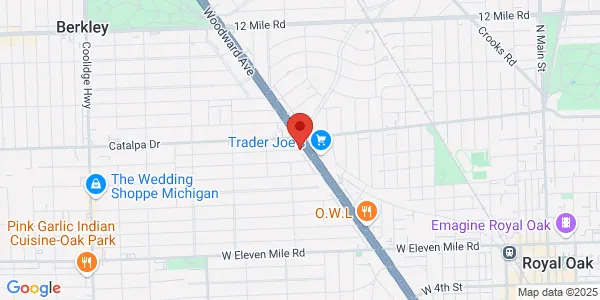 Map of 27897 Woodward Ave Berkley, MI 48072