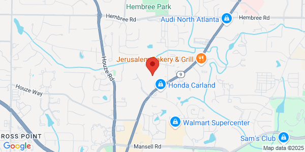 Map of 555 Sun Valley Ste E3 Roswell, GA 30076