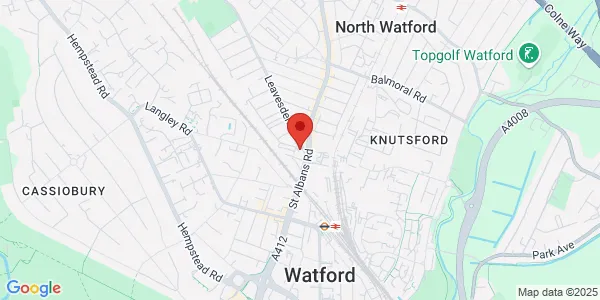 Map of Unit 4 1A Leavesden Road Leavesden Lodge Watford WD24 5EB United Kingdom