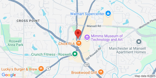 Map of 10630 Alpharetta Hwy Roswell, GA 30076