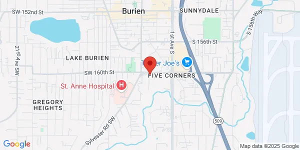 Map of 275 SW 160th St Burien, WA 98166