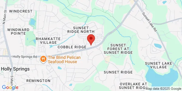 Map of 1100 Holly Springs Rd Ste 203 Holly Springs, NC 27540