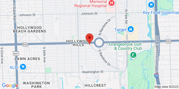 Map of 4224 Hollywood Blvd Hollywood, FL 33021