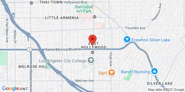 Map of 1125 N Vermont Ave Los Angeles, CA 90029