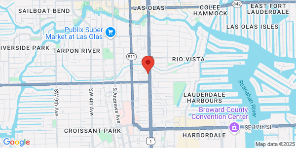 Map of 1115 S Federal Hwy Fort Lauderdale, FL 33316