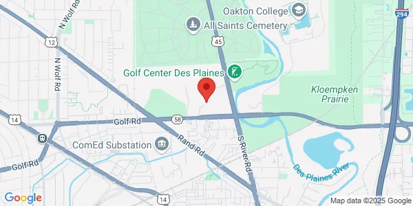 Map of 100 North River Rd Des Plaines, IL 60016