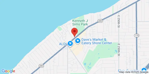 Map of 22595 Lakeshore Blvd Euclid, OH 44123