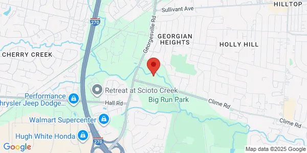 Map of 4300 Clime Rd Columbus, OH 43228