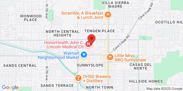 Map of 9250 N 3rd St Phoenix, AZ 85020