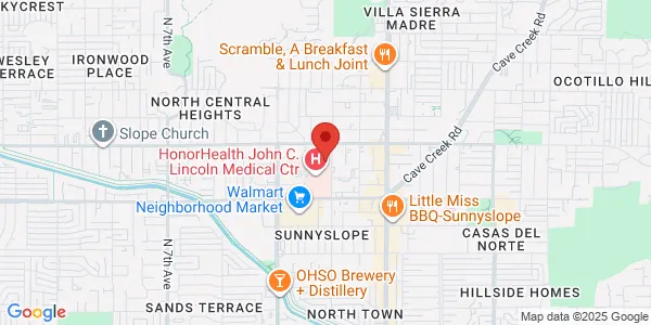 Map of 9250 N 3rd Street Suite 1001 Phoenix, AZ 85020