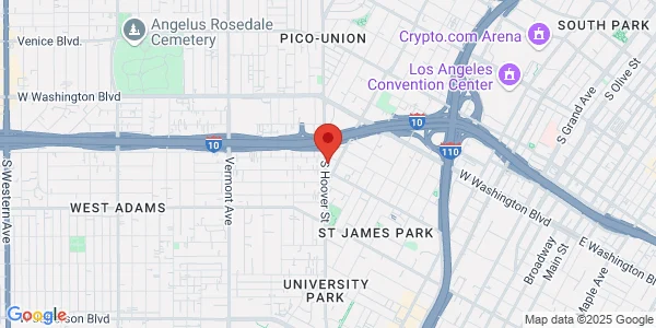Map of 2214 S Hoover St Los Angeles, CA 90007