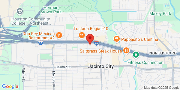 Map of 10912 East Fwy Houston, TX 77029