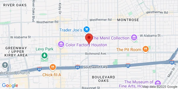 Map of 3301 S Shepherd Dr Houston, TX 77098