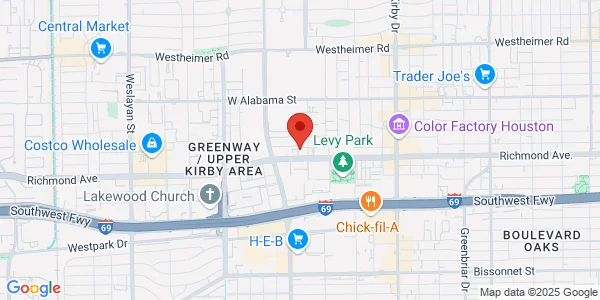 Map of 3310 Richmond Ave Houston, TX 77098