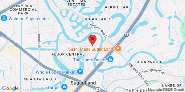 Map of 15555 Creek Bend Dr Ste 300 Sugar Land, TX 77478