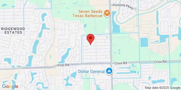 Map of 2107 Frio Dr Rosharon, TX 77583