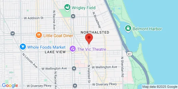 Map of 3245 N Halsted St Chicago, IL 60657