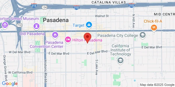 Map of 751 Cordova St Ste 1 Pasadena, CA 91101