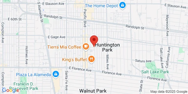 Map of 2679 Zoe Ave Huntington Park, CA 90255