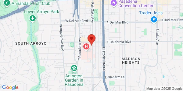 Map of 625 S Fair Oaks Ave Ste 180 Pasadena, CA 91105