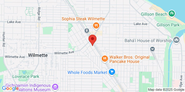 Map of 521 Green Bay Rd Ste 100 Wilmette, IL 60091
