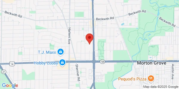 Map of 9000 Waukegan Rd Ste 200 Morton Grove, IL 60053
