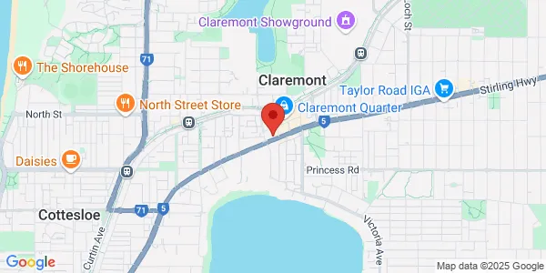 Map of 345 Stirling Hwy Claremont Western Australia 6010 Australia