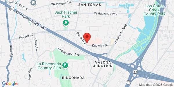 Map of 815 Pollard Rd Los Gatos, CA 95032