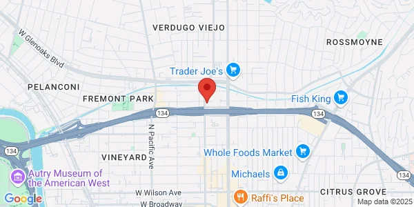 Map of 700 N Central Ave Ste 100 Glendale, CA 91203