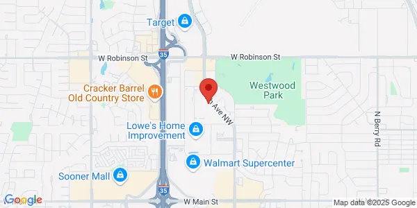 Map of 800 24th Ave NW Norman, OK 73069