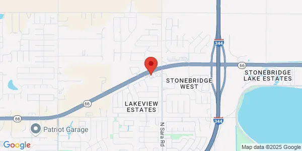 Map of 10616 US Hwy 66 Ste 100 Oklahoma City, OK 73099