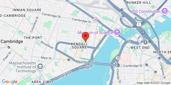 Map of 63 Rogers St Cambridge, MA 02142