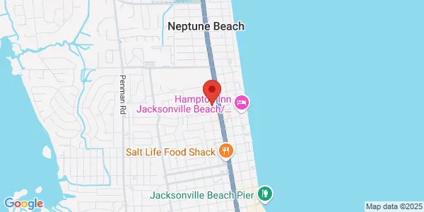 Map of 340 16th Ave N Ste C Jacksonville Beach, FL 32250
