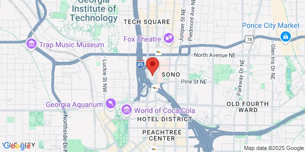 Map of One Baltimore Pl Ste 209 Atlanta, GA 30308