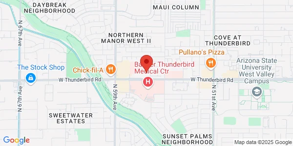 Map of 5620 W Thunderbird Rd Ste B2 Glendale, AZ 85306