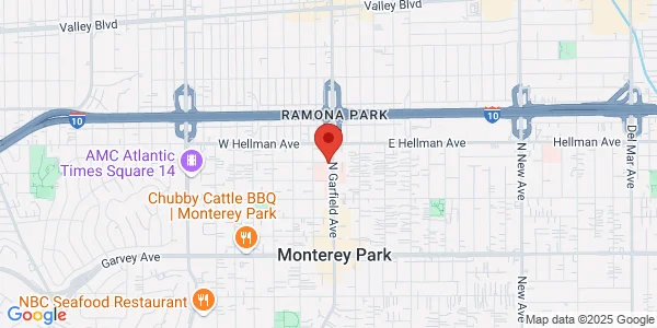 Map of 555 N Garfield Ave Monterey Park, CA 91754