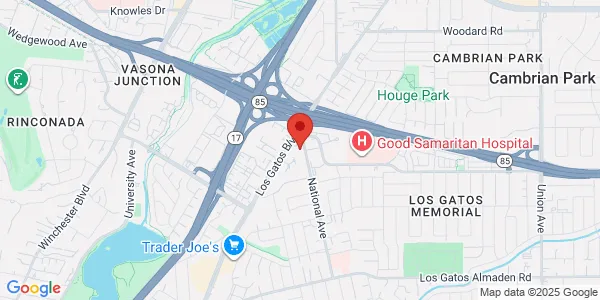 Map of 14901 National Ave Ste 101 Los Gatos, CA 95032