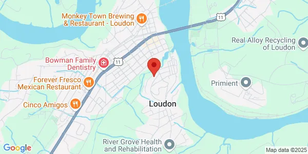 Map of 111 Clyde St Loudon, TN 37774