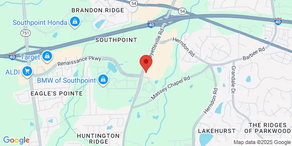 Map of 7011 Fayetteville Rd Durham, NC 27713