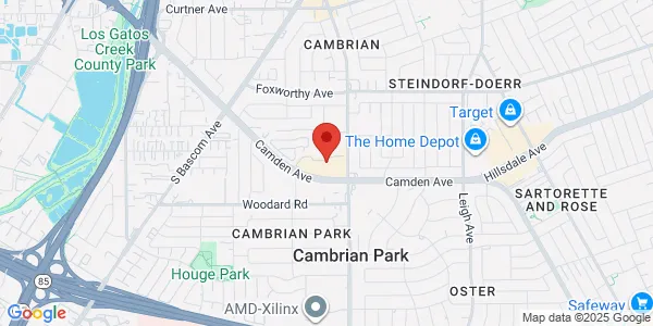 Map of 2039 Camden Ave San Jose, CA 95124