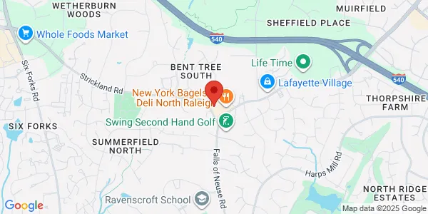 Map of 7901 Falls Of Neuse Rd Ste 105 Raleigh, NC 27615