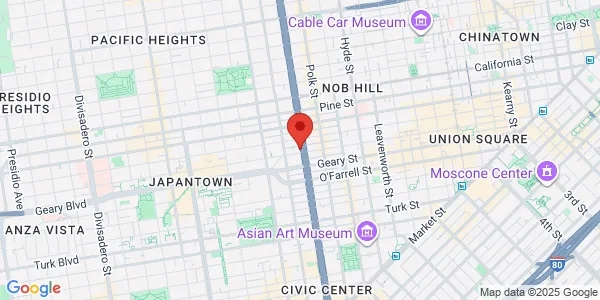 Map of 1 Daniel Burnham Ct Ste 262 San Francisco, CA 94109