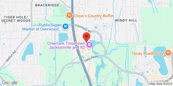 Map of 9734 Deer Lake Ct Ste 6 Jacksonville, FL 32246