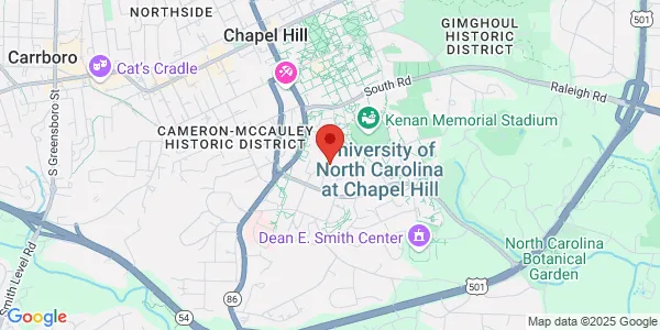 Map of 101 Manning Dr Chapel Hill, NC 27514