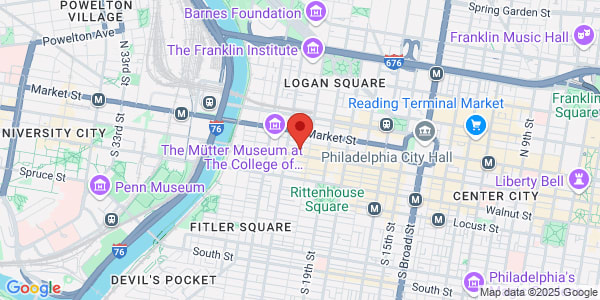 Map of 2021 Chestnut St Philadelphia, PA 19103