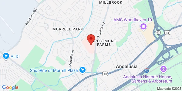 Map of 10800 Knights Rd Philadelphia, PA 19114
