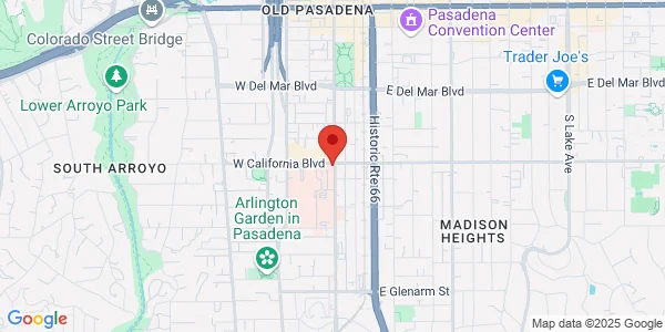 Map of 625 S Fair Oaks Ave Ste 140 Pasadena, CA 91105