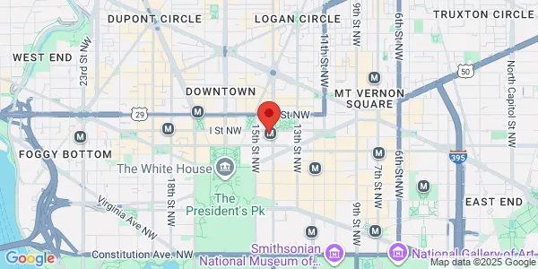 Map of 1400 I St NW Ste 825 Washington, DC 20005