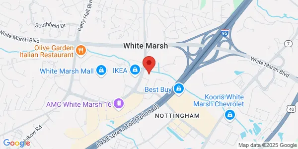 Map of 4924 Campbell Blvd Ste 105 White Marsh, MD 21236